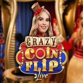 Crazy Coin Flip game by Evolution – logo hosted on Winplace Casino